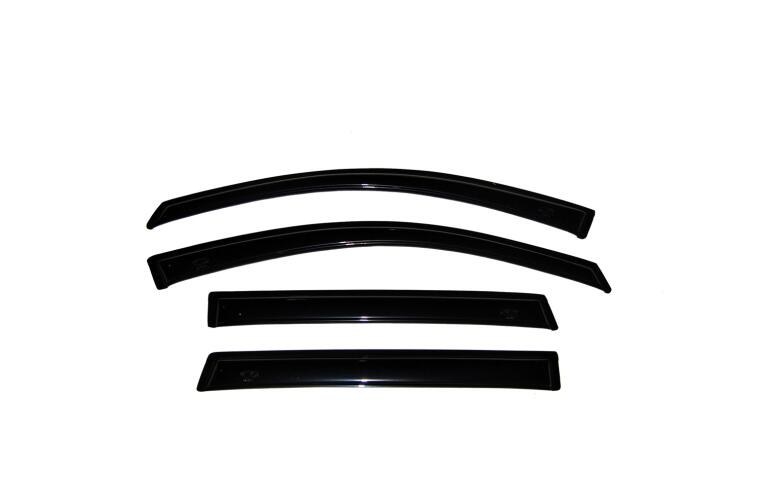 Auto Ventshade Rainguard, Ventvisor Deflector, Aerodynamic Design, Outside Channel, Smoke, Acrylic, Set of 4 – 94174