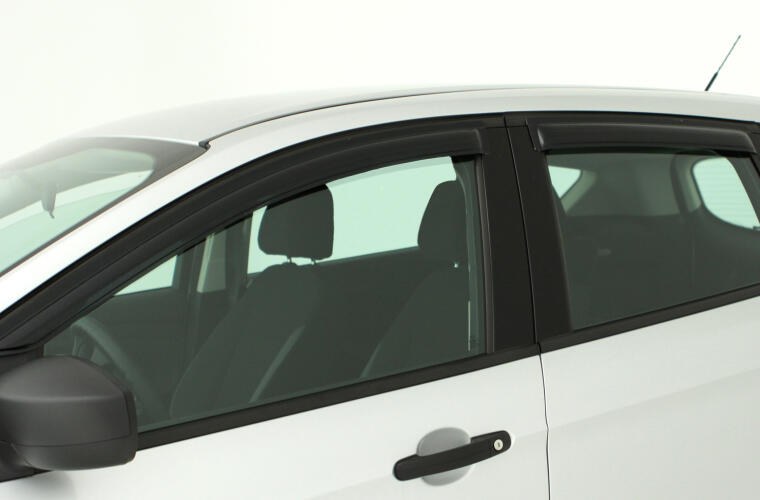 Auto Ventshade Rainguard, Ventvisor Deflector, Outside Channel, Smoke, Acrylic, Set of 4 – 94199
