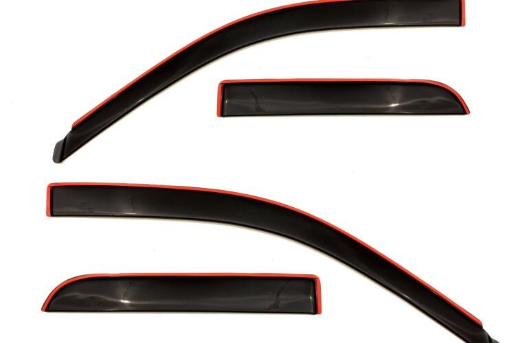 Auto Ventshade Rainguard, Ventvisor, Low Profile, IN-Channel, Smoke Gray, Acrylic, Set of 4 – 994003