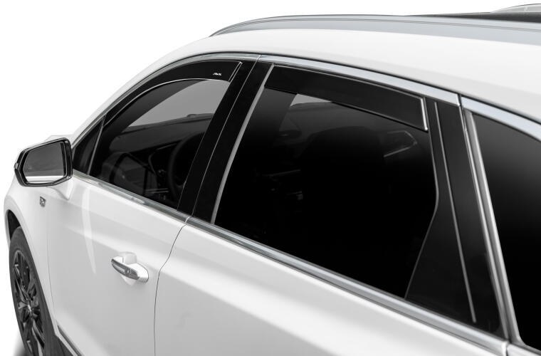 Auto Ventshade Rainguard, Ventvisor, Low Profile, IN-Channel, Smoke Gray, Acrylic, Set of 4 – 994022