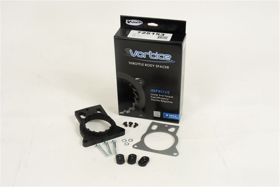 Volant Throttle Body Spacer, Vortice, Blue, Glass-Filled Nylon Composite – 725153