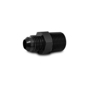 Vibrant Performance Adapter Fitting, Fabrication Components, -6AN to 3/8 Inch NPT, Andodized, Black, Aluminum, Single – 10222