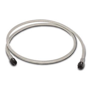 Vibrant Performance Turbocharger Oil Feed Line, Fabrication Components, 3 Foot Length, Teflon Lined Stainless Steel Flexible Hose – 10276