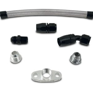 Vibrant Performance Turbocharger Oil Return Kit, Fabrication Components, For Use with T3/ T4 Turbochargers – 10280