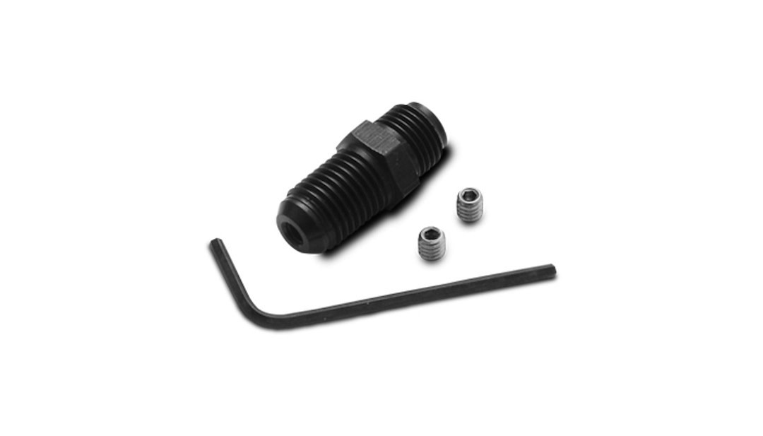 Vibrant Performance Turbocharger Oil Feed Line Restrictor Fitting, Fabrication Components, -3AN Thread X 1/8 Inch NPT Thread – 10288