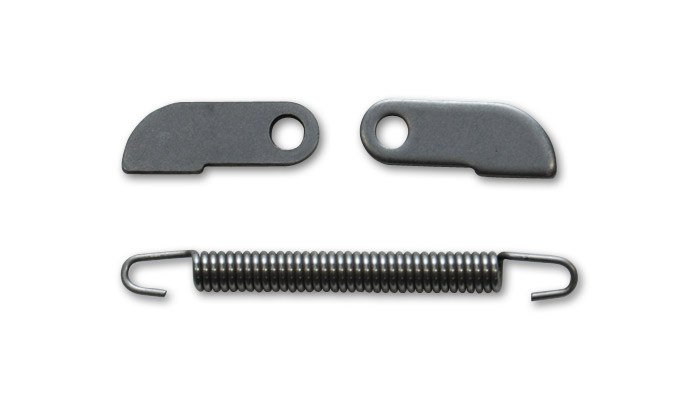 Vibrant Performance Exhaust Header Collector Locking Tab, Stainless Steel, With 2 Tabs/ One 3-1/2 Inch Spring – 10340