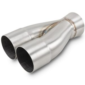 Vibrant Performance Exhaust Header Collector, Slip Fit 2 Into 1, 2-1/2 Inch Diameter Primary Tubes, 3 Inch Collector Diameter, 9 Inch Length – 10358
