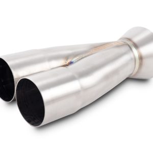 Vibrant Performance Exhaust Header Collector, Slip Fit 2 Into 1, 2 Inch Diameter Primary Tubes, 3 Inch Collector Diameter, 8-1/4 Inch Length – 10366