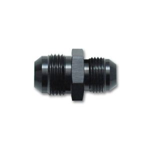 Vibrant Performance Adapter Fitting, Fabrication Components, -4AN Male to -6AN Male, Andodized, Black, Aluminum, Single – 10431