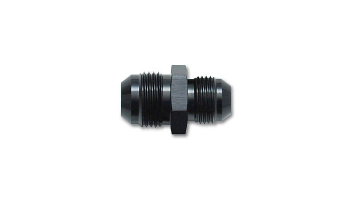 Vibrant Performance Adapter Fitting, Fabrication Components, -6AN Male to -10AN Male, Andodized, Black, Aluminum, Single – 10433