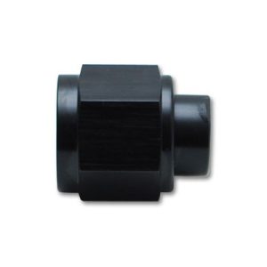 Vibrant Performance Fitting Plug/ Fitting Cap, Fabrication Components, -3AN Flare Screw on Cap, Anodized, Black, Aluminum, Single – 10450