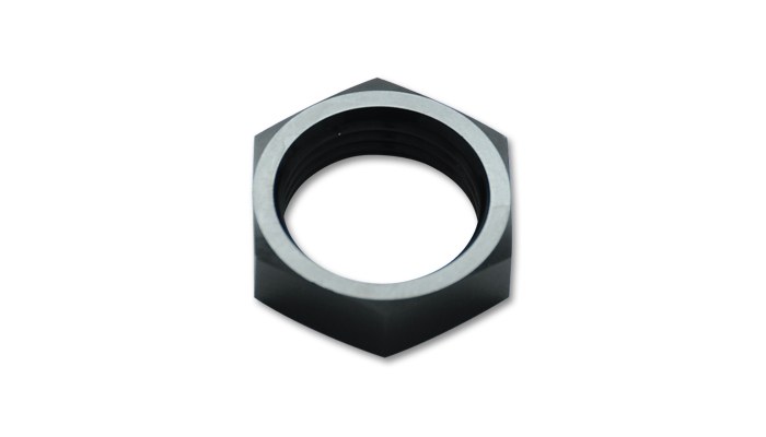 Vibrant Performance Nut, Fabrication Components, Bulkhead Nut, -3AN Thread Size, Anodized, Black, Aluminum – 10690
