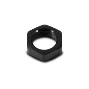 Vibrant Performance Nut, Fabrication Components, Bulkhead Nut, -8AN Thread Size, Anodized, Black, Aluminum – 10693