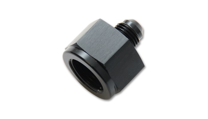 Vibrant Performance Adapter Fitting, Fabrication Components, Reducer, -12AN Female to -10AN Male, Andodized, Black, Aluminum, Single – 10837
