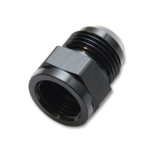 Vibrant Performance Adapter Fitting, Fabrication Components, -10AN Female to -12AN Male, Andodized, Black, Aluminum, Single – 10844