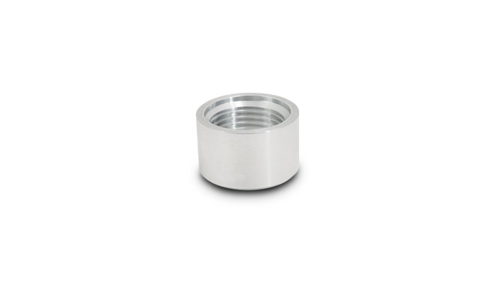 Vibrant Performance Weld-IN Bung, -4AN 7/16 – 20 SAE Thread 3/4 Inch Outside Diameter, Aluminum, Single – 11160