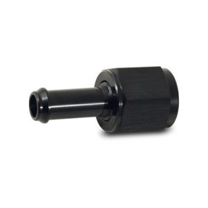 Vibrant Performance Adapter Fitting, Fabrication Components, -6AN Male to 3/8 Inch Hose Barb, Straight, Anodized, Black, Aluminum, Single – 11216