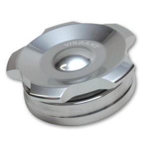 Vibrant Performance Weld-IN Bung, 2 Inch Outside Diameter with Polished Aluminum Threaded Cap, Single – 11290
