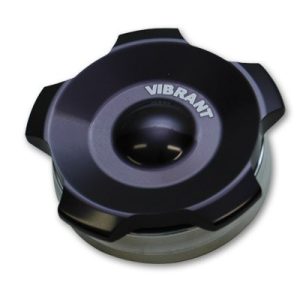 Vibrant Performance Weld-IN Bung, 2 Inch Outside Diameter with Black Aluminum Threaded Cap, Single – 11291