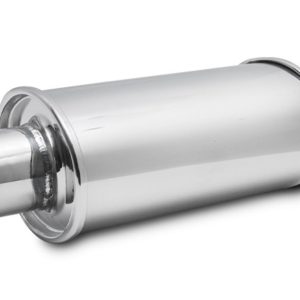 Vibrant Performance Exhaust Resonator, Stainless Steel, 4-3/4 Inch Height X 6-1/2 Inch Width X 13-3/4 Overall Length Case – 1144
