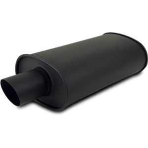 Vibrant Performance Exhaust Muffler, Streetpower, 9 Inch Width X 5 Inch Height Stainless Steel Case, Single 2-1/4 Inch Center Inlet – 1145
