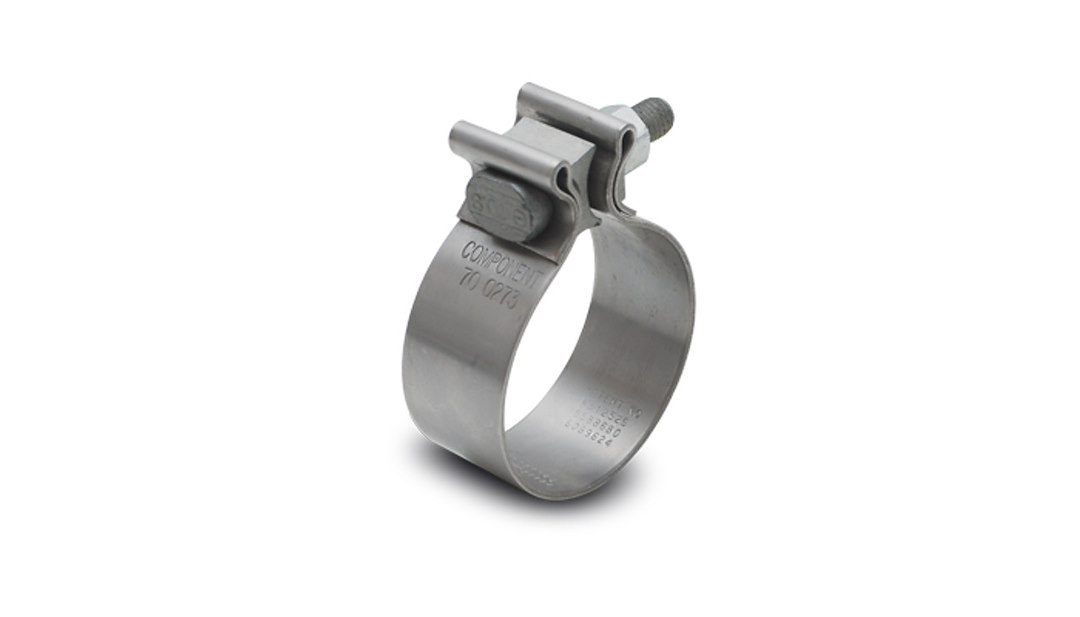 Vibrant Performance Exhaust Sleeve Clamp, Fits 2-1/2 Inch Outside Diameter Pipe, 1 Inch Wide Band, Stainless Steel – 1166