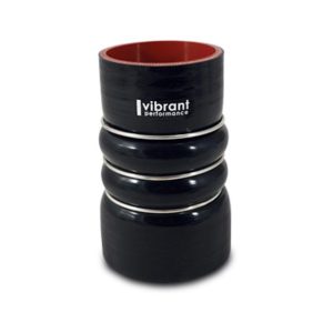 Vibrant Performance Intercooler Hose Coupling, 4 Inch Inside Diameter, Straight Hump Hose with Reinforcement Rings, 6 Inch Length, Black – 11822