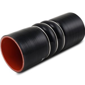 Vibrant Performance Intercooler Hose Coupling, 4 Inch Inside Diameter, Straight Hump Hose with Reinforcement Rings, 6 Inch Length, Black – 11822
