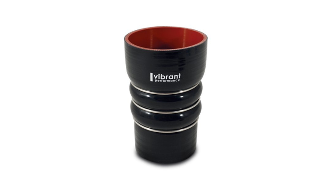 Vibrant Performance Air Intake Hose Coupler, Cac Transition Hose, 3 Inch Inside Diameter X 3-1/4 Inch Length, Gloss Black – 11864