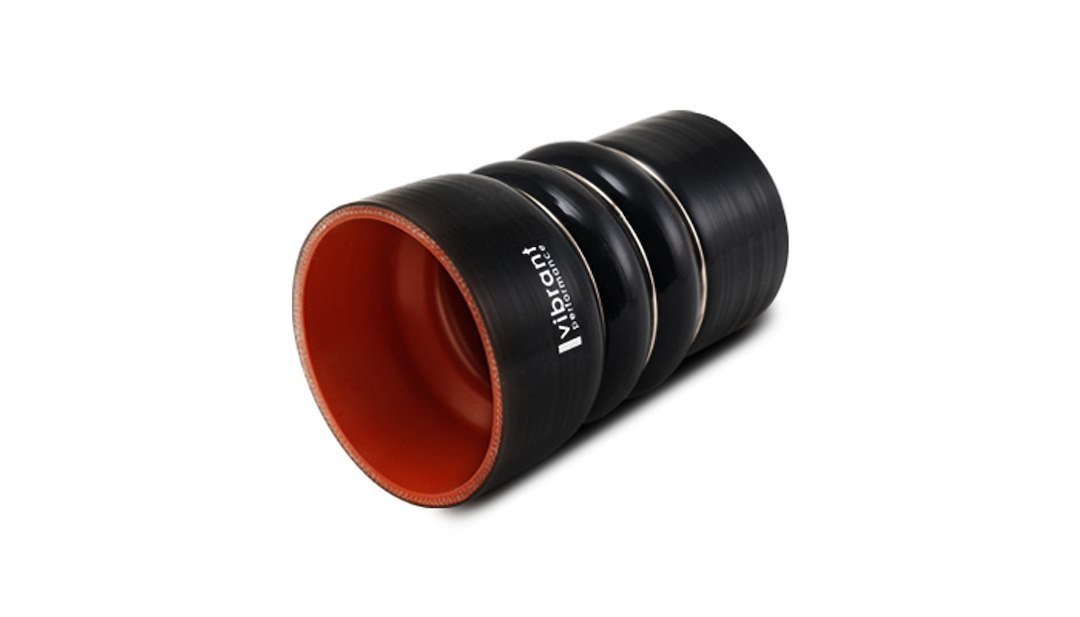 Vibrant Performance Air Intake Hose Coupler, Cac Transition Hose, 3 Inch Inside Diameter X 3-1/4 Inch Length, Gloss Black – 11864