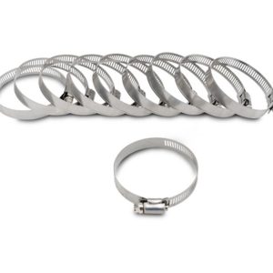 Vibrant Performance Hose Clamp, Fabrication Components, 1/2 Inch Band Width, 52 Millimeter to 76 Millimeter Clamping Range, Worm Gear Style – 12154