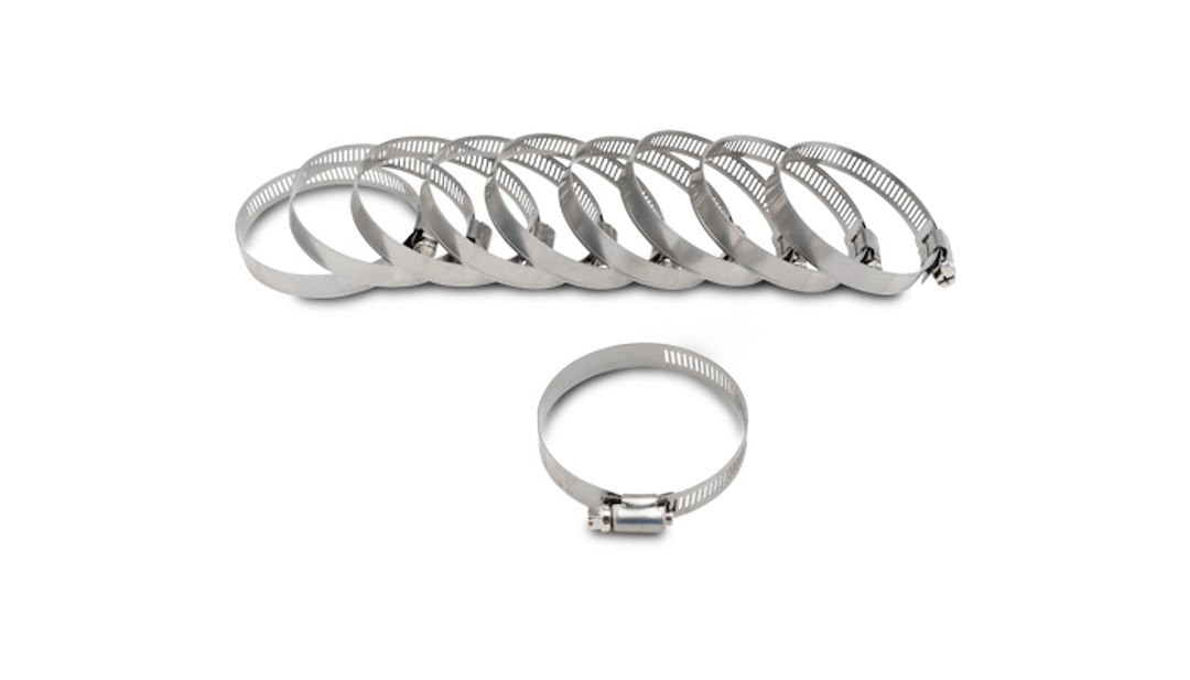 Vibrant Performance Hose Clamp, Fabrication Components, 1/2 Inch Band Width, 52 Millimeter to 76 Millimeter Clamping Range, Worm Gear Style – 12154