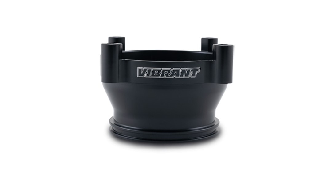 Vibrant Performance Throttle Body Adapter, Bosch Throttle Body to HD Adapter, 3 Inch HD Clamp, 74 Millimeter Throttle Body, Aluminum – 12470