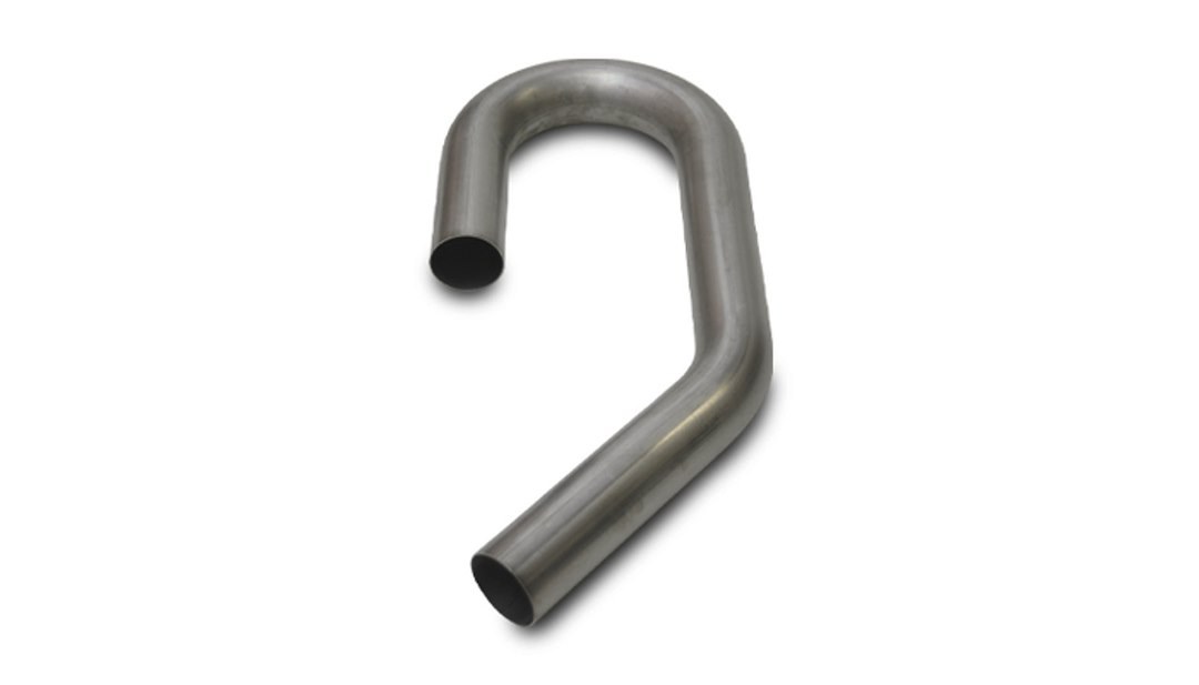 Vibrant Performance Exhaust Pipe – Bend 180 Degree, Fabrication Components, 3 Inch Outside Diameter, Mild Steel, 5 Inch Centerline Radius – 12611