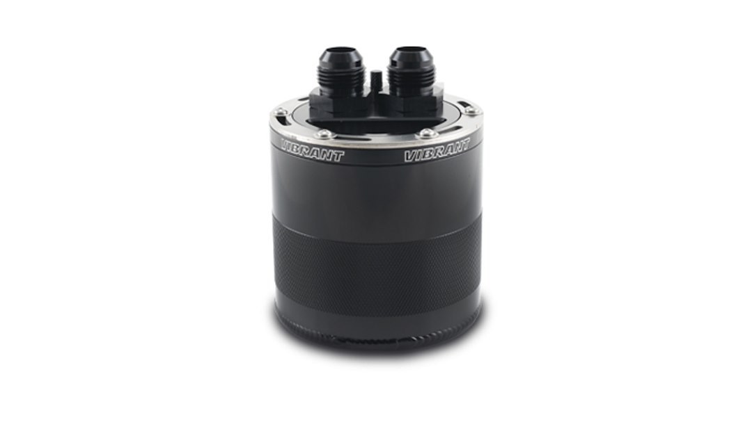 Vibrant Performance Catch Can, Gen 3 ®, Universal, Small, 4.93 Inch Length, .75 Liter Capacity, 2 Port – 12760