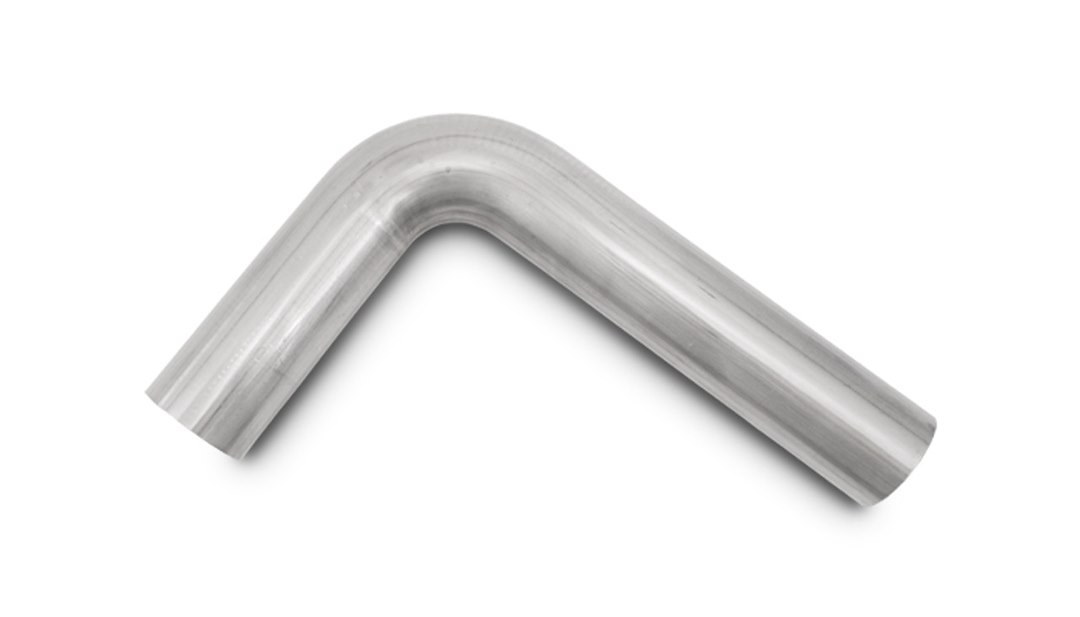 Vibrant Performance Exhaust Pipe – Bend 90 Degree, Fabrication Components, 1-1/4 Inch Outside Diameter, 16 Gauge Stainless Steel – 13030
