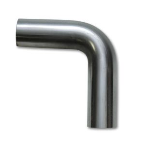 Vibrant Performance Exhaust Pipe – Bend 90 Degree, Fabrication Components, 5 Inch Outside Diameter, 16 Gauge Stainless Steel – 13045