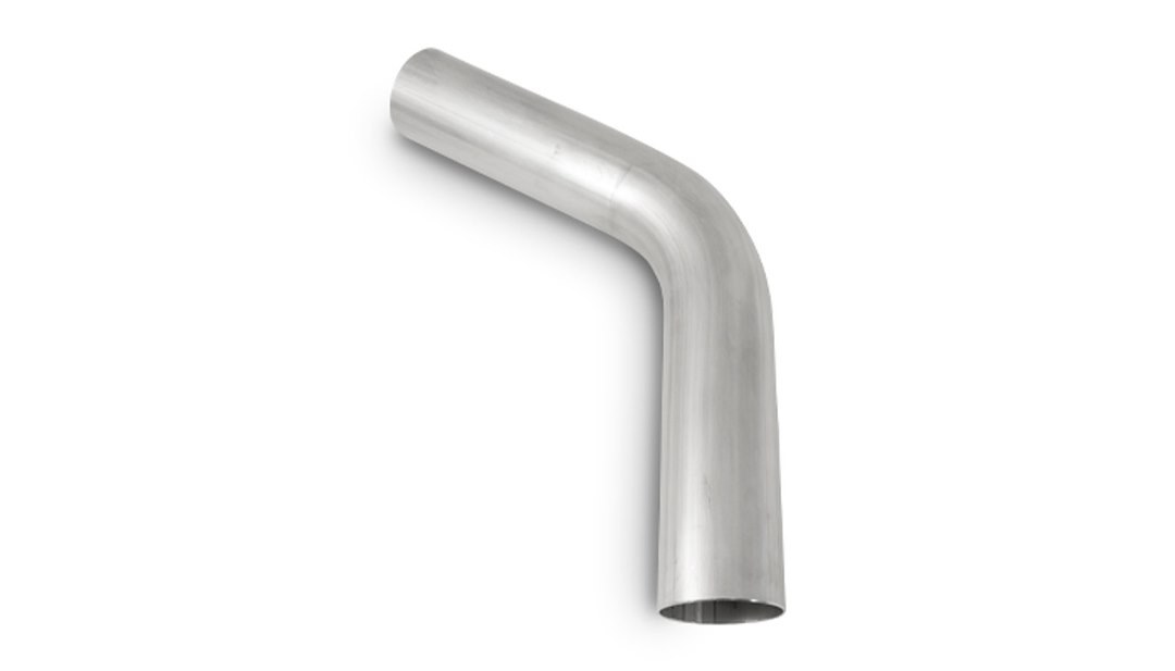 Vibrant Performance Exhaust Pipe – Bend 60 Degree, Fabrication Components, 2-1/2 Inch Outside Diameter, 16 Gauge Stainless Steel – 13070