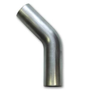 Vibrant Performance Exhaust Pipe – Bend 45 Degree, Fabrication Components, 1-3/4 Inch Outside Diameter, 16 Gauge Stainless Steel – 13094