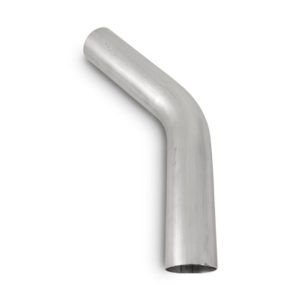 Vibrant Performance Exhaust Pipe – Bend 45 Degree, Fabrication Components, 3 Inch Outside Diameter, 16 Gauge Stainless Steel – 13102