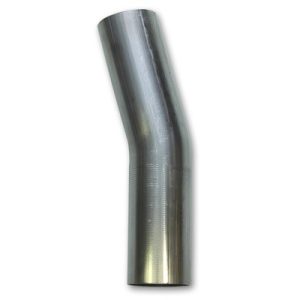 Vibrant Performance Exhaust Pipe – Bend 15 Degree, Fabrication Components, 2-1/2 Inch Outside Diameter, 16 Gauge Stainless Steel – 13130