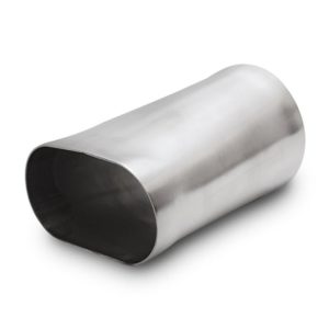 Vibrant Performance Exhaust Pipe Adapter, Fabrication Components, 2.20 Inch X 3.45 Inch Oval Inlet, 3 Inch Outlet Outside Diameter – 13170