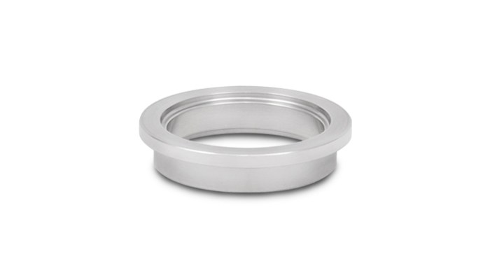 Vibrant Performance Turbocharger Down Pipe Adapter, Fabrication Components, For Use with Tial 38 Millimeter Minigate, Inlet, Stainless Steel – 1424