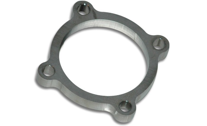Vibrant Performance Turbocharger Down Pipe Flange, For Use with 4 Bolt Gt Series/T3 Turbochargers, 1/2 Inch Thick Stainless Steel – 1438