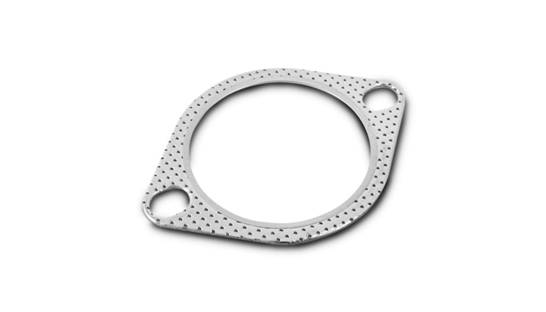 Vibrant Performance Exhaust Pipe Connector Gasket, Fabrication Components, For Use with 2 Bolt Exhaust Pipe Flange, Multi-Layer Graphite – 1458