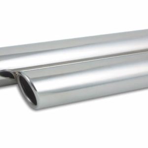 Vibrant Performance Exhaust Tail Pipe Tip, 3 Inch Inlet, 3-1/2 Inch Outlet, Stainless Steel, Round, 15 Degree Angle Cut, Rolled Edge – 1578