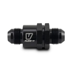 Vibrant Performance Oil Check Valve, Piston Style, -6 AN, Black, Anodized Aluminum, Single – 16021