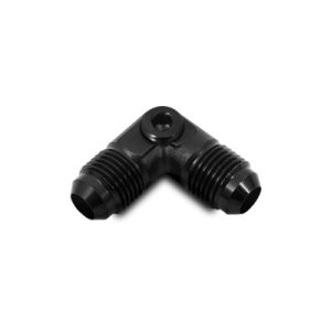 Vibrant Performance Coupler Fitting, -8AN to -8AN Male 90 Degree, With 1/8 Inch NPT Port – 16538