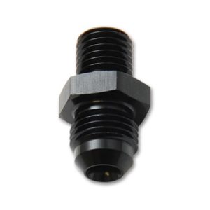 Vibrant Performance Adapter Fitting, Fabrication Components, -4AN Male to 10 Millimeter X 1.25 Thread Male, Andodized, Black, Aluminum, Single – 16605