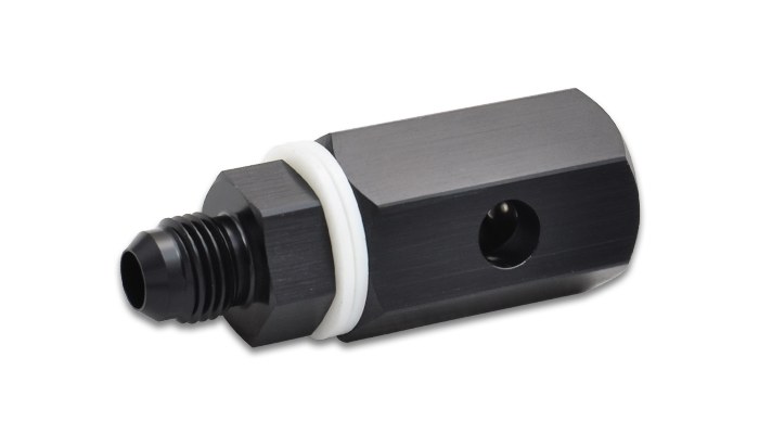 Vibrant Performance Fuel Cell Roll Over Valve, -6AN, Black, Aluminum – 16716